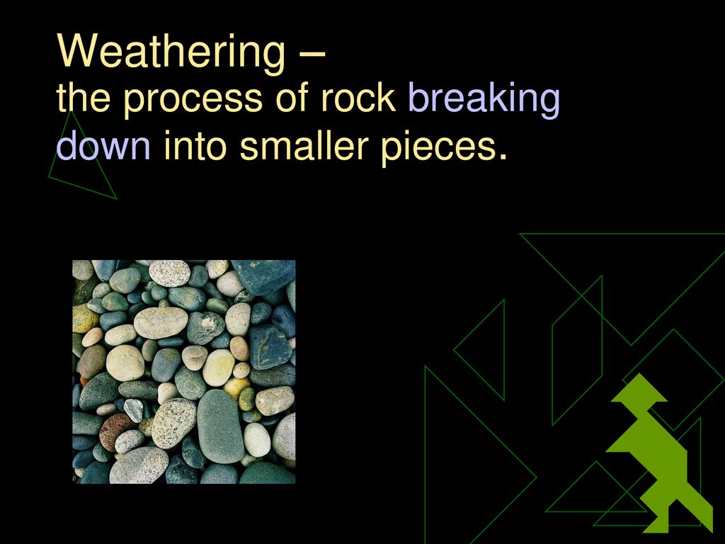 Weathering The Process Of Rock Breaking Down Into Smaller Pieces Ppt Download