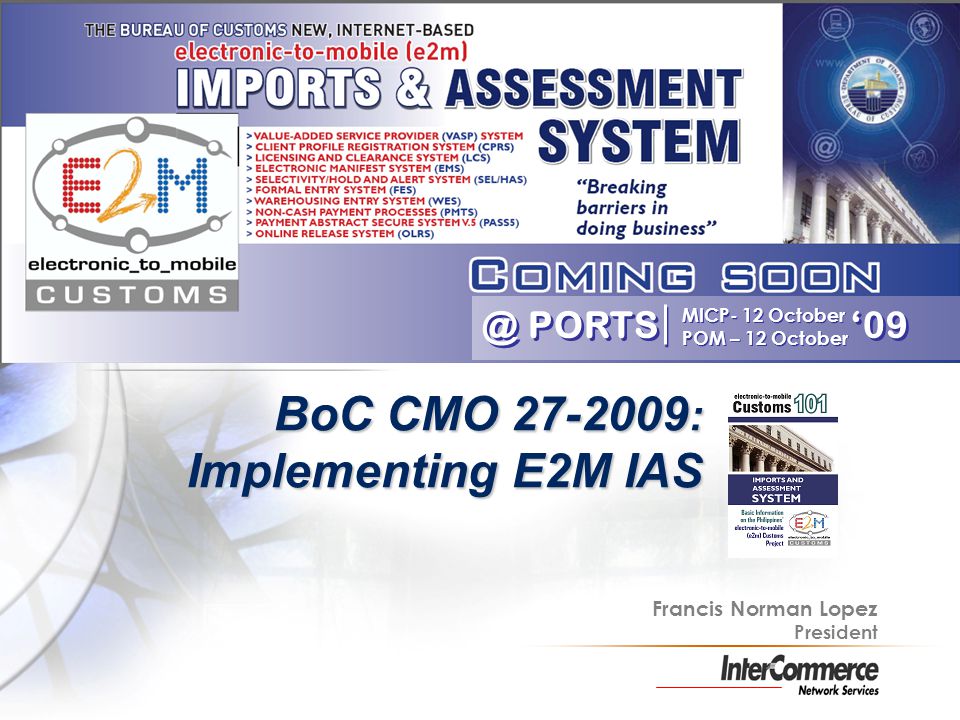 BoC CMO : Implementing E2M IAS - ppt download