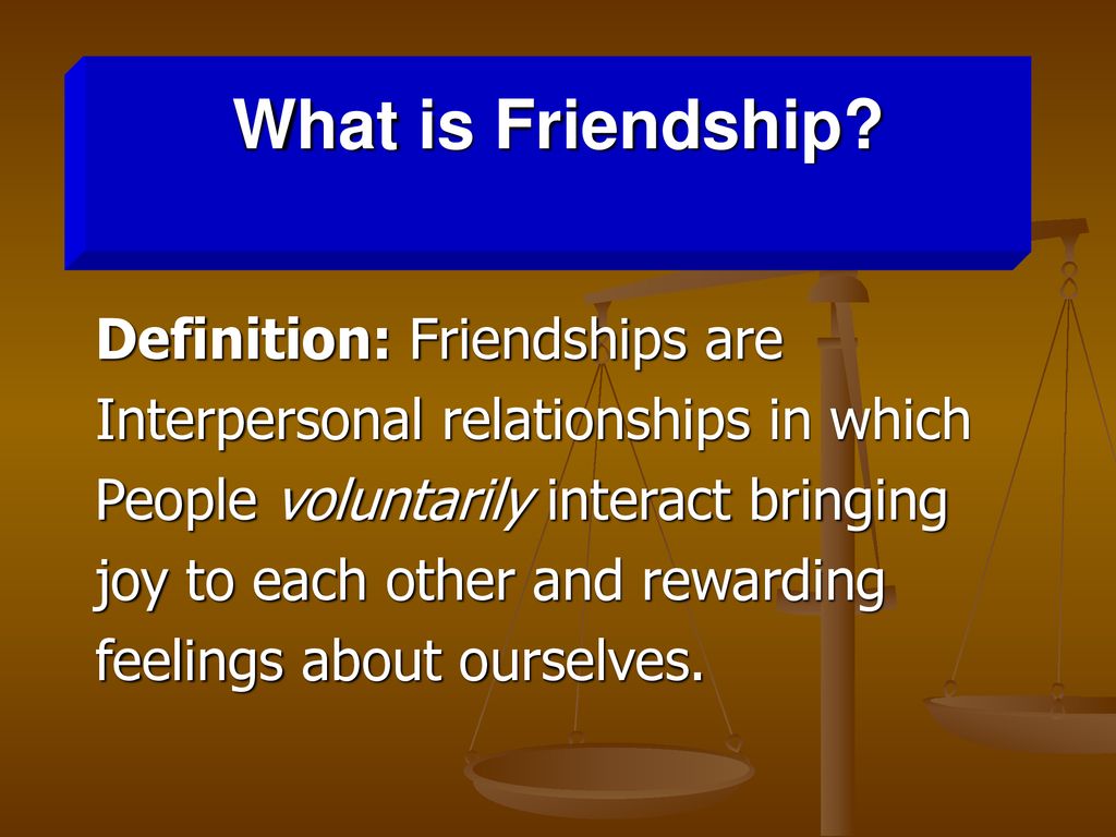 description of friendship