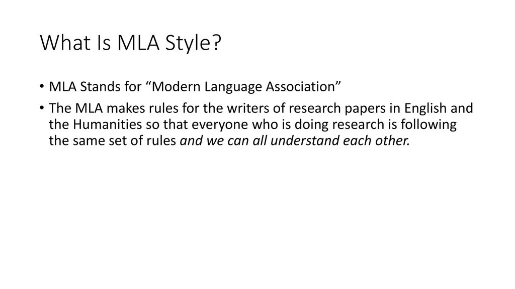 What does mla stand for deals