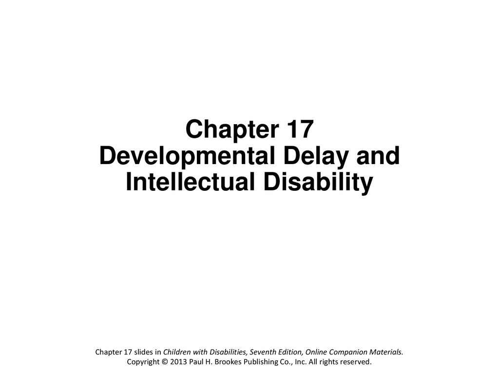 Global developmental delay & Intellectual disability