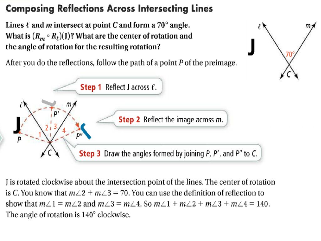 Pearson Unit 2 Topic 8: Transformational Geometry 8-5: Compositions Of ...