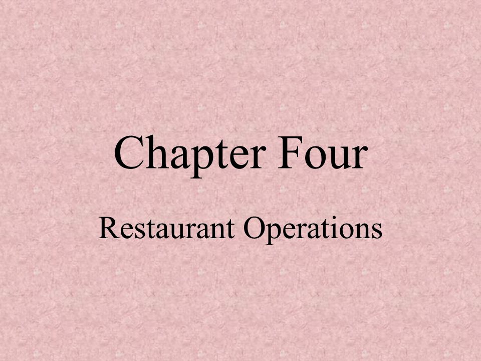 Restaurant Operations - Ppt Video Online Download