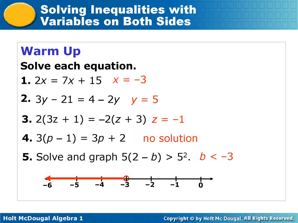 Warm Up Solve Each Equation 1 2x 7x X 3 Ppt Download