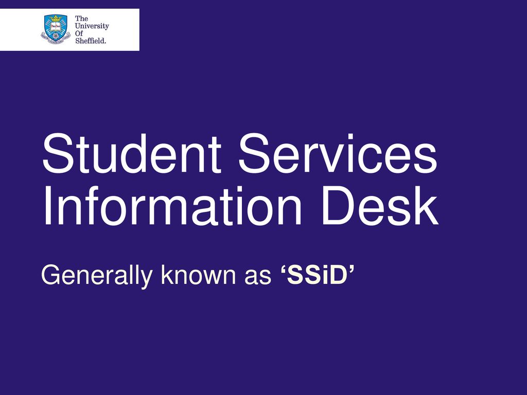 Student Services Information Desk - ppt download