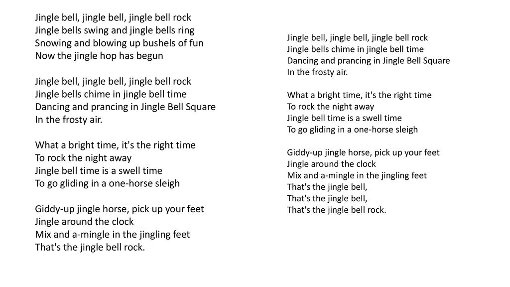 The Four Seasons – Jungle Bells Lyrics