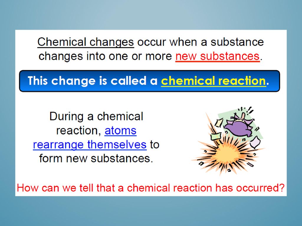 Observing Chemical Change - ppt download