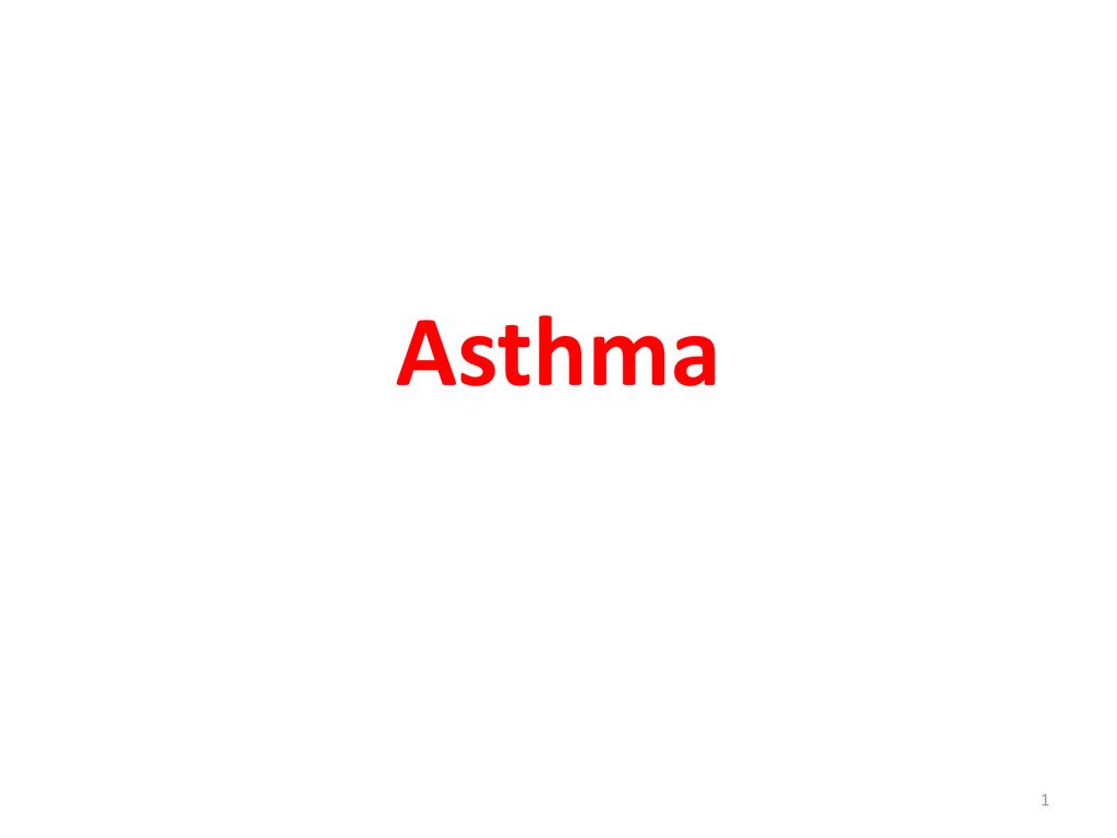 Asthma. - ppt download