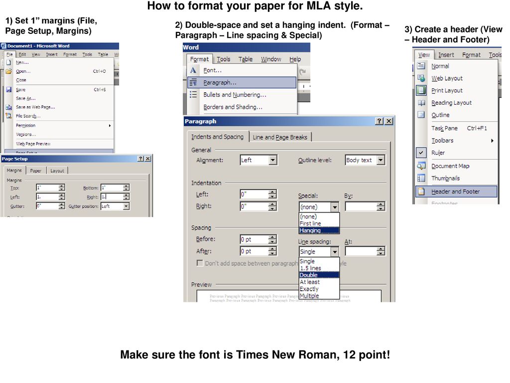 paragraph spacing in word after mla format paragraph spacing in word after mla format