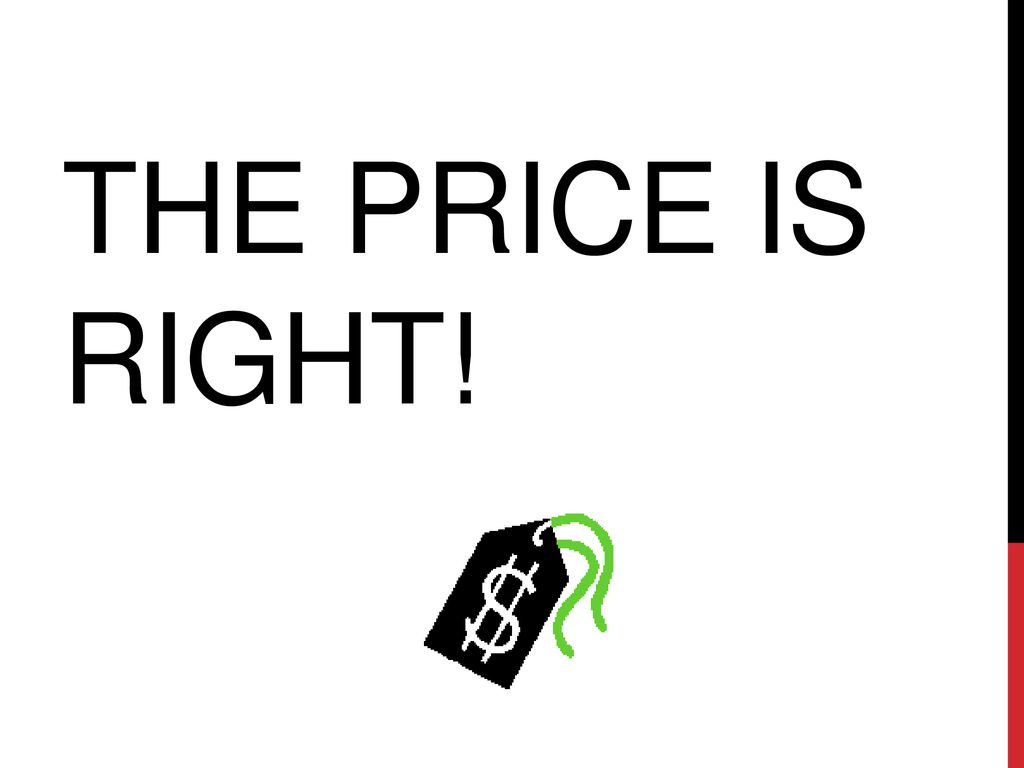 The Price is Right!. - ppt download Inside Price Is Right Powerpoint Template