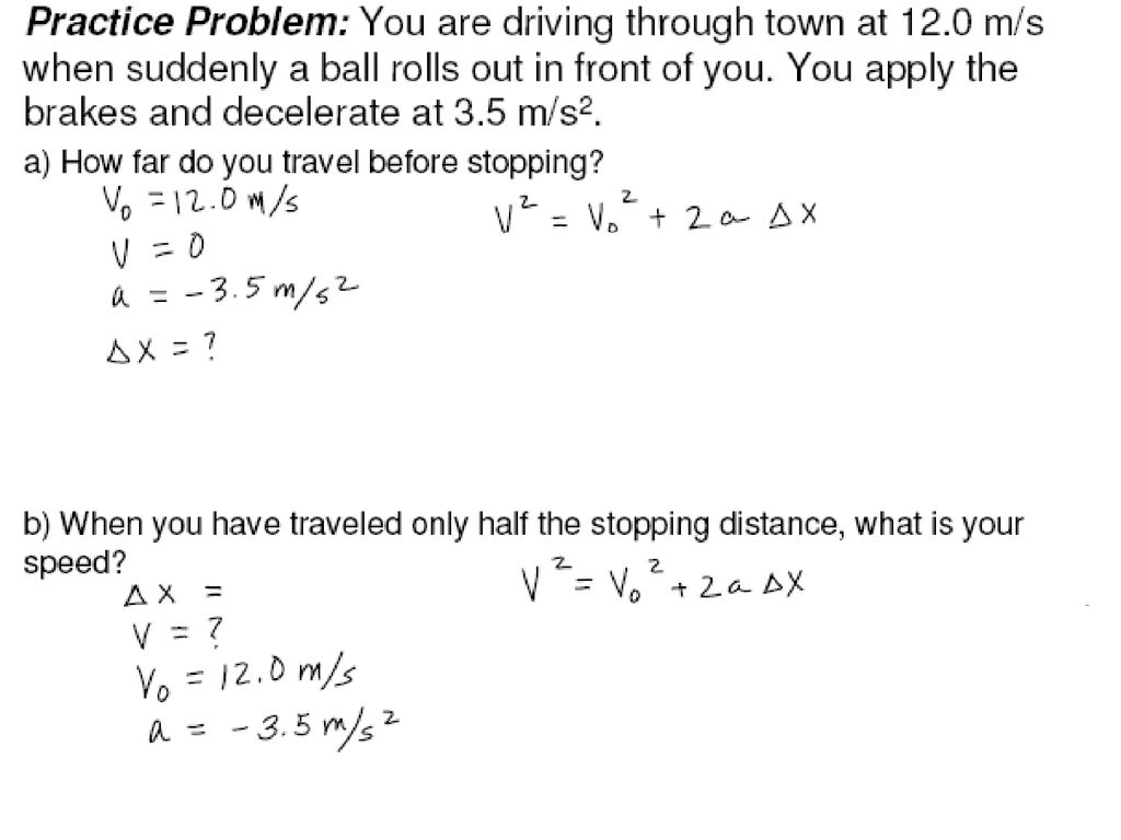 One Dimensional Kinematics Ppt Download