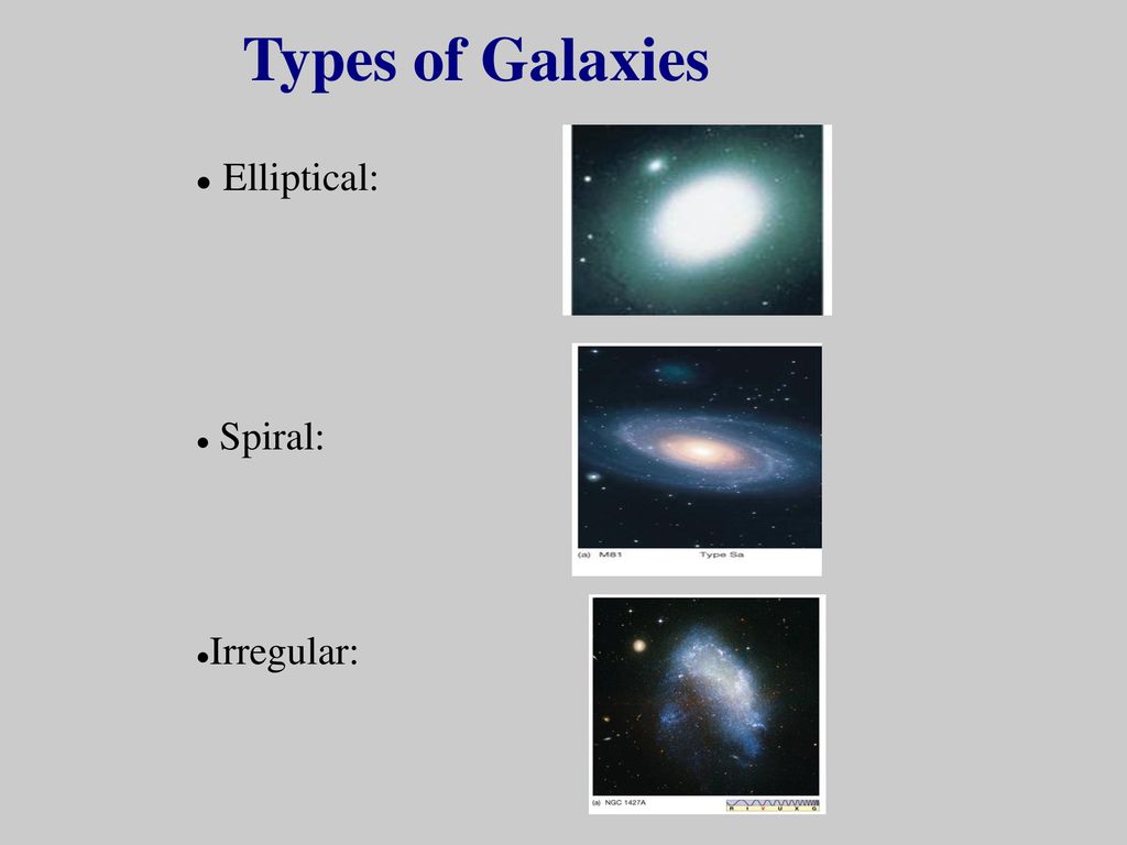 spiral irregular galaxies