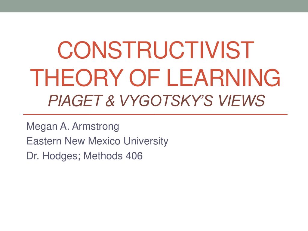 Constructivist theory piaget and vygotsky sales
