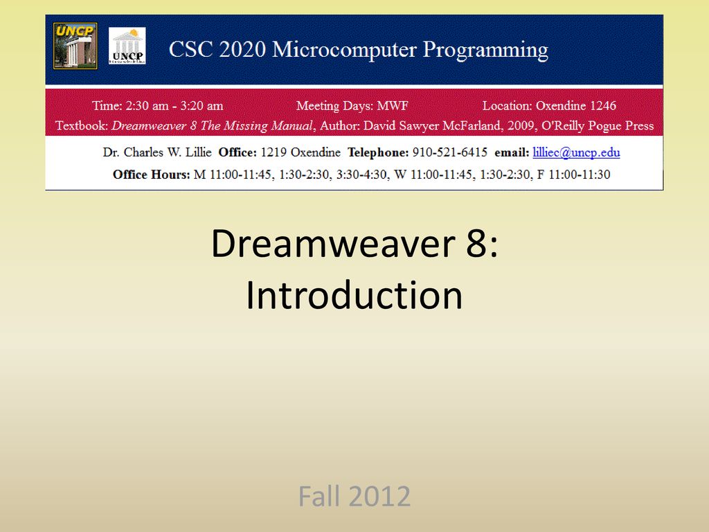 Dreamweaver 8: Introduction - ppt download