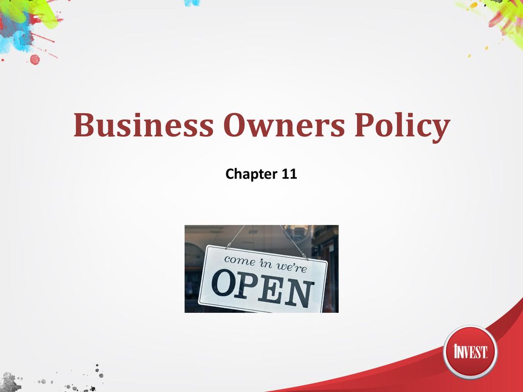 Understanding a Business Owners Policy (BOP)