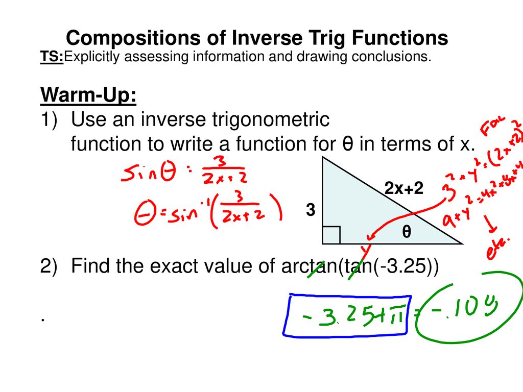 Compositions Of Inverse Trig Functions Ppt Download