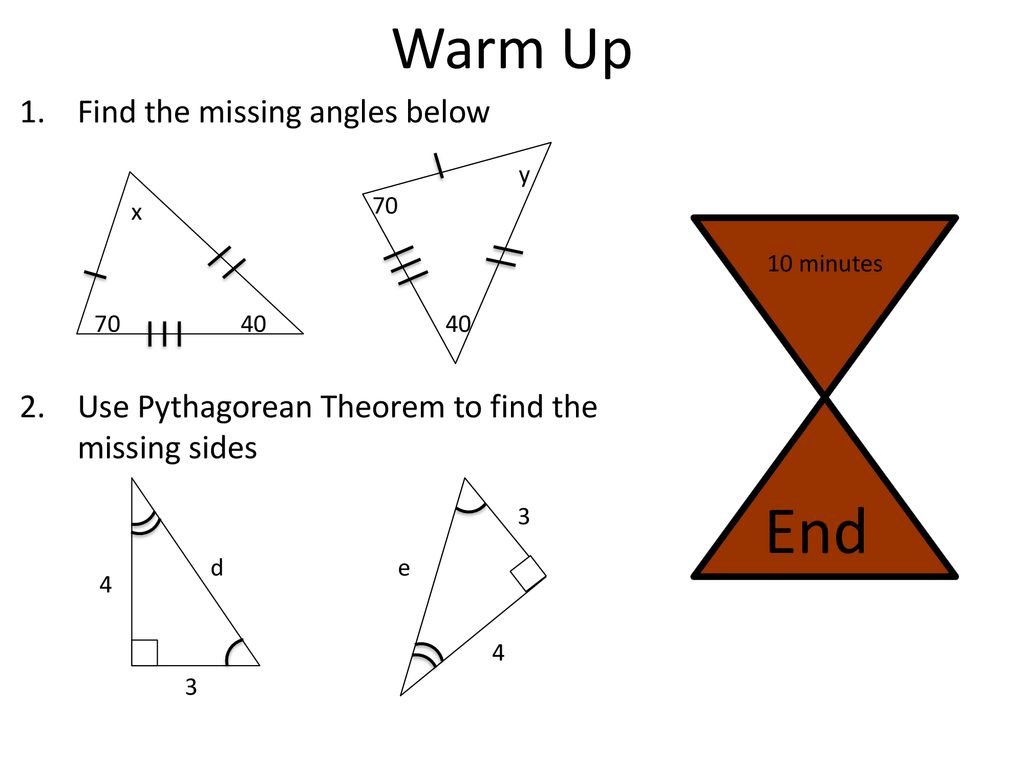 End Warm Up Find the missing angles below - ppt download Within Proving Triangles Congruent Worksheet Answers