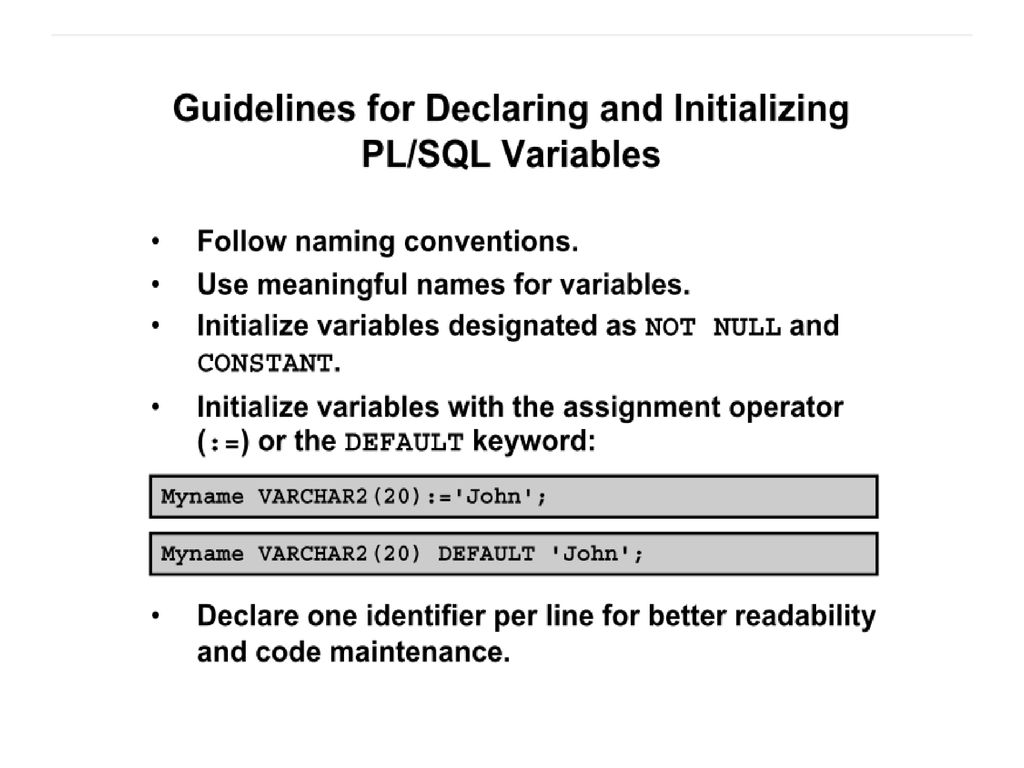 variables and control statements in PL\SQL - ppt download