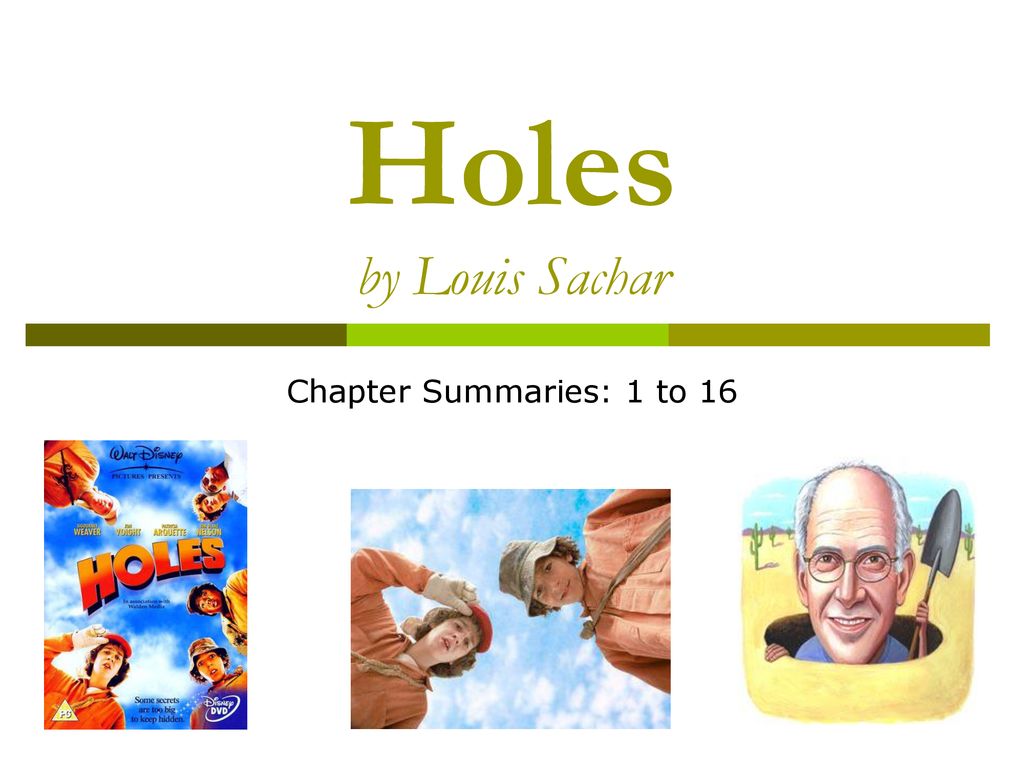 Holes Chapter Summaries and Objective Tests in 2023