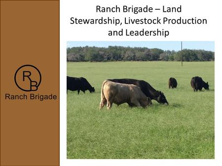 Ranch Brigade – Land Stewardship, Livestock Production and Leadership.