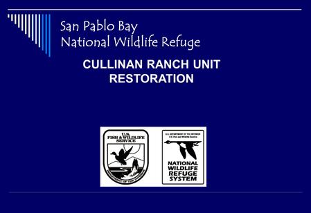 San Pablo Bay National Wildlife Refuge CULLINAN RANCH UNIT RESTORATION.