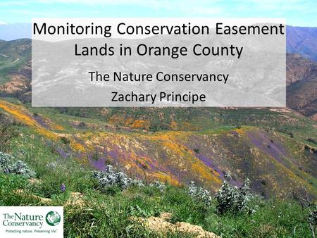 Monitoring Conservation Easement Lands in Orange County