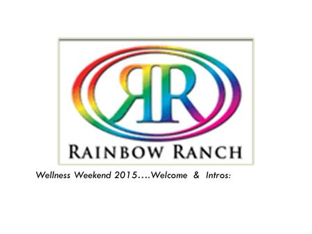 Wellness Weekend 2015….Welcome & Intros:. WELLNESS Is finding a balance between Body Mind Spirit…. Creating that Balance is Change that can help improve.