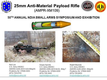 50TH ANNUAL NDIA SMALL ARMS SYMPOSIUM AND EXHIBITION