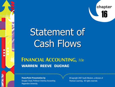 Statement of Cash Flows