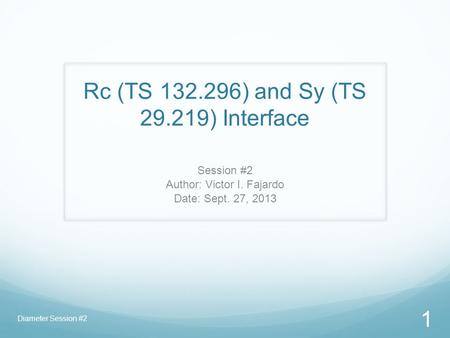 Rc (TS ) and Sy (TS ) Interface