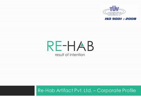 Re-Hab Artifact Pvt. Ltd. – Corporate Profile