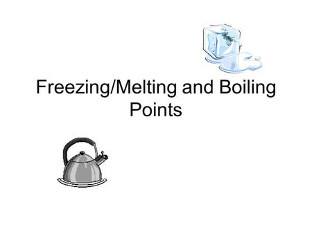 Freezing/Melting and Boiling Points. Spacing of Molecules in a Solid, Liquid, & Gas Use this link  racter.html.