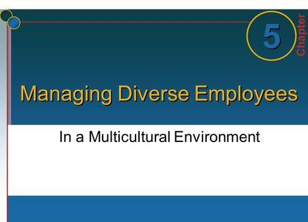 Managing Diverse Employees