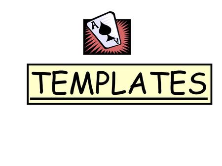 TEMPLATES I USUALLY MAKE A PACKET OF THESE TEMPLATES FOR EACH GRADE LEVEL OR DEPARTMENT TEAM. I WILL ALSO BURN THESE FOR THE SCHOOL TO USE.