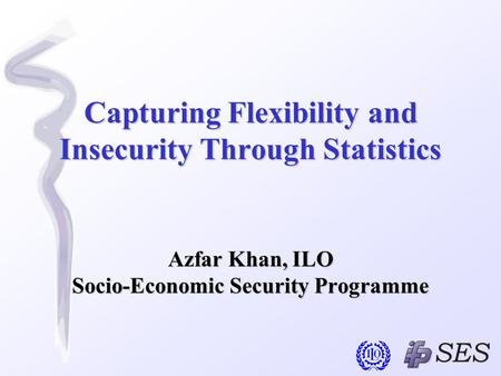 Capturing Flexibility and Insecurity Through Statistics Azfar Khan, ILO Socio-Economic Security Programme.