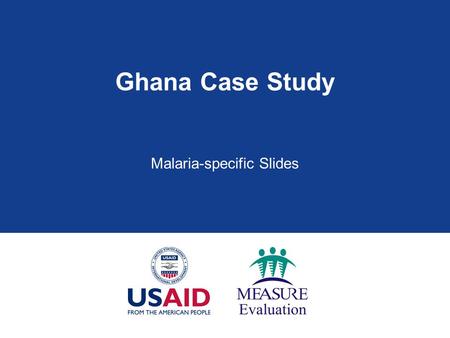 Malaria-specific Slides