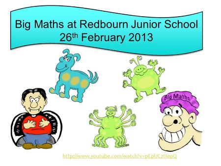 Big Maths at Redbourn Junior School