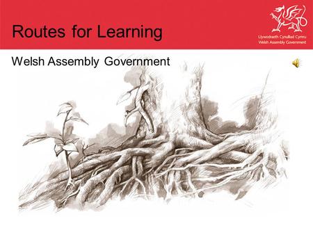 Welsh Assembly Government Routes for Learning. Outline Context in Wales Why was Routes for Learning developed? Why was a different assessment model used.