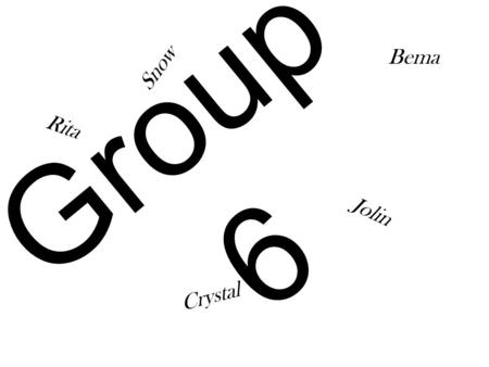 Group 6 Jolin Rita Snow Crystal Bema. What’s this…….. Do you like it? Come to our ice cream store.