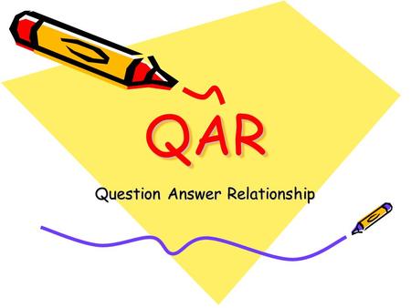 QARQAR Question Answer Relationship. It’s Hot! It’s hot! I can’t get cool, I’ve drunk a quart of lemonade. I think I’ll take my shoes off And sit around.