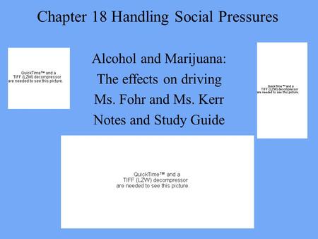 Chapter 18 Handling Social Pressures