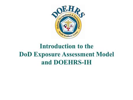 DoD Exposure Assessment Model