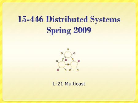 L-21 Multicast. L -15; 10-31-02© Srinivasan Seshan, 20022 Overview What/Why Multicast IP Multicast Service Basics Multicast Routing Basics DVMRP Overlay.