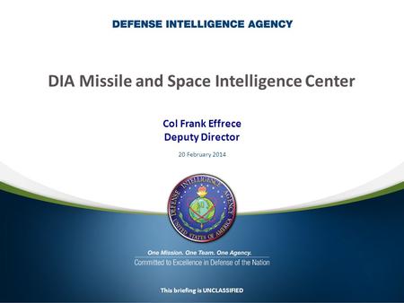 DIA Missile and Space Intelligence Center
