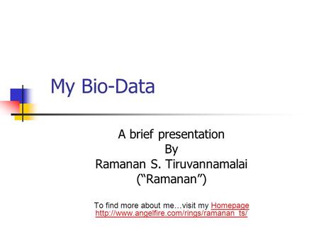 Ramanan S. Tiruvannamalai