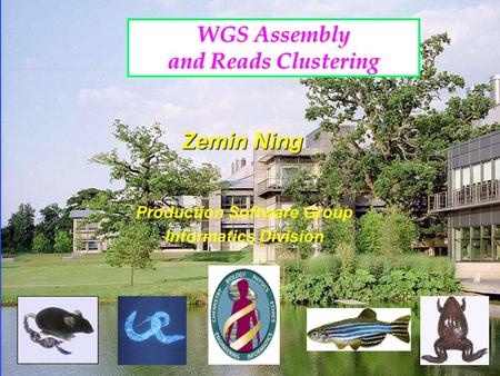 WGS Assembly and Reads Clustering Zemin Ning Production Software Group Informatics Division.