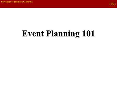 Event Planning 101. 2 Overview  Purpose  Goals  The Creative Process  Plan  Budget  Resources  Review  Exercise.