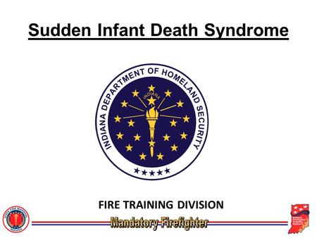 Sudden Infant Death Syndrome FIRE TRAINING DIVISION.