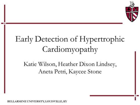 Early Detection of Hypertrophic Cardiomyopathy