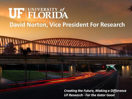 David Norton, Vice President For Research